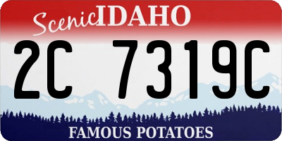 ID license plate 2C7319C