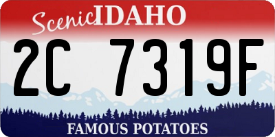 ID license plate 2C7319F