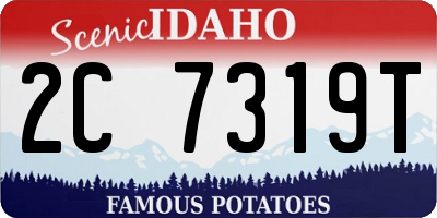ID license plate 2C7319T
