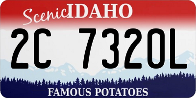 ID license plate 2C7320L