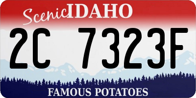 ID license plate 2C7323F