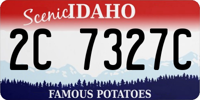 ID license plate 2C7327C