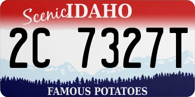 ID license plate 2C7327T