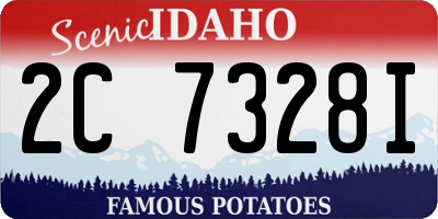 ID license plate 2C7328I