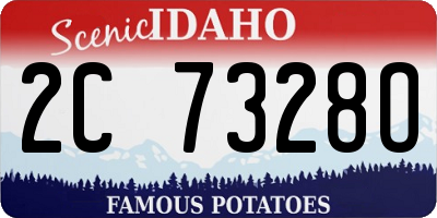 ID license plate 2C7328O