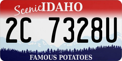 ID license plate 2C7328U