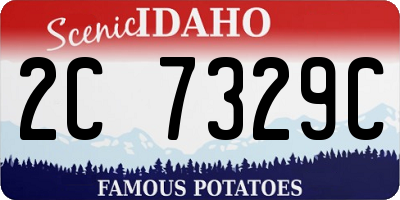 ID license plate 2C7329C