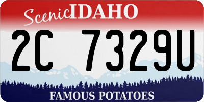 ID license plate 2C7329U