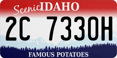 ID license plate 2C7330H