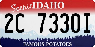 ID license plate 2C7330I