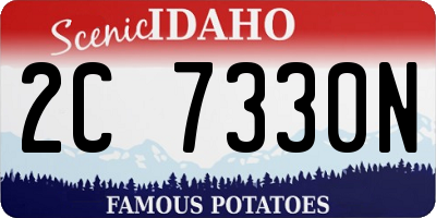 ID license plate 2C7330N