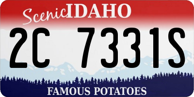 ID license plate 2C7331S