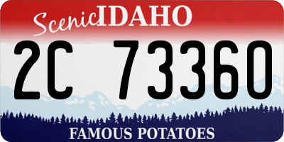 ID license plate 2C7336O