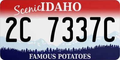 ID license plate 2C7337C