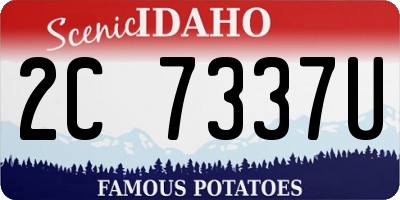 ID license plate 2C7337U