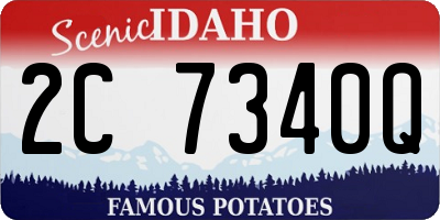 ID license plate 2C7340Q