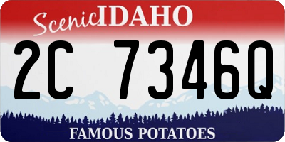 ID license plate 2C7346Q