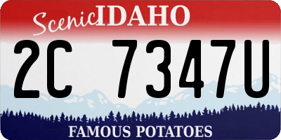ID license plate 2C7347U