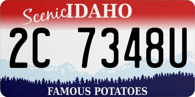 ID license plate 2C7348U