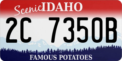 ID license plate 2C7350B