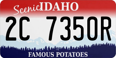 ID license plate 2C7350R