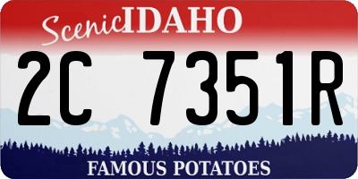 ID license plate 2C7351R
