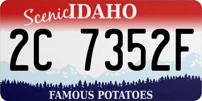 ID license plate 2C7352F