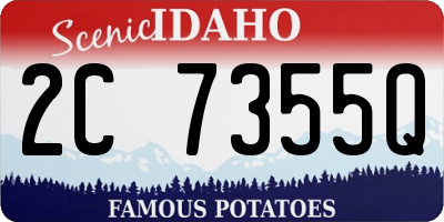 ID license plate 2C7355Q