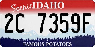 ID license plate 2C7359F