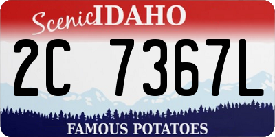 ID license plate 2C7367L