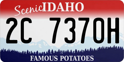 ID license plate 2C7370H