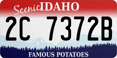 ID license plate 2C7372B