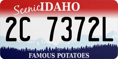 ID license plate 2C7372L