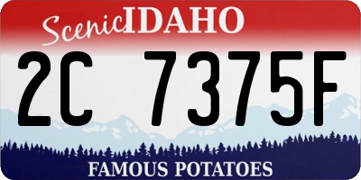 ID license plate 2C7375F