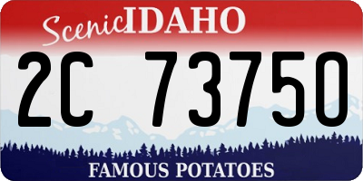 ID license plate 2C7375O