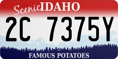ID license plate 2C7375Y