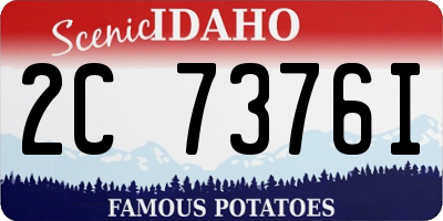 ID license plate 2C7376I