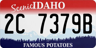 ID license plate 2C7379B