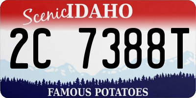 ID license plate 2C7388T