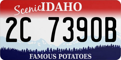 ID license plate 2C7390B