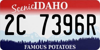 ID license plate 2C7396R