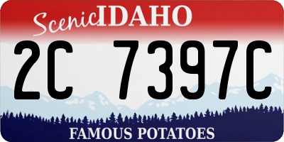 ID license plate 2C7397C
