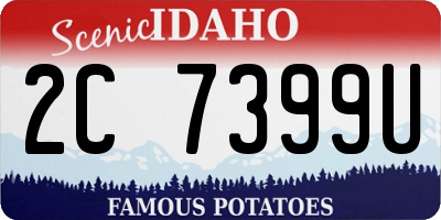 ID license plate 2C7399U