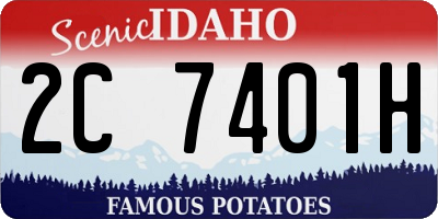 ID license plate 2C7401H