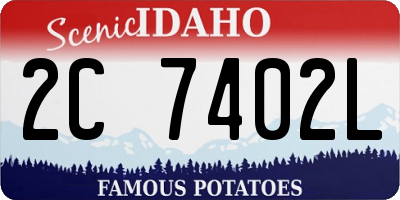 ID license plate 2C7402L