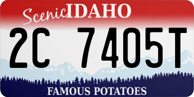 ID license plate 2C7405T