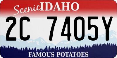 ID license plate 2C7405Y