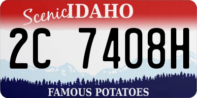 ID license plate 2C7408H
