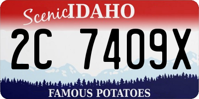 ID license plate 2C7409X