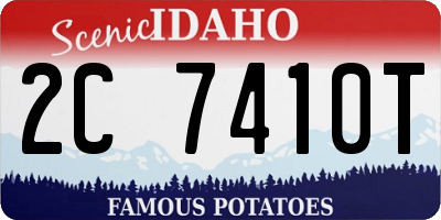 ID license plate 2C7410T